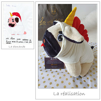 Doudou sur-mesure à la demande