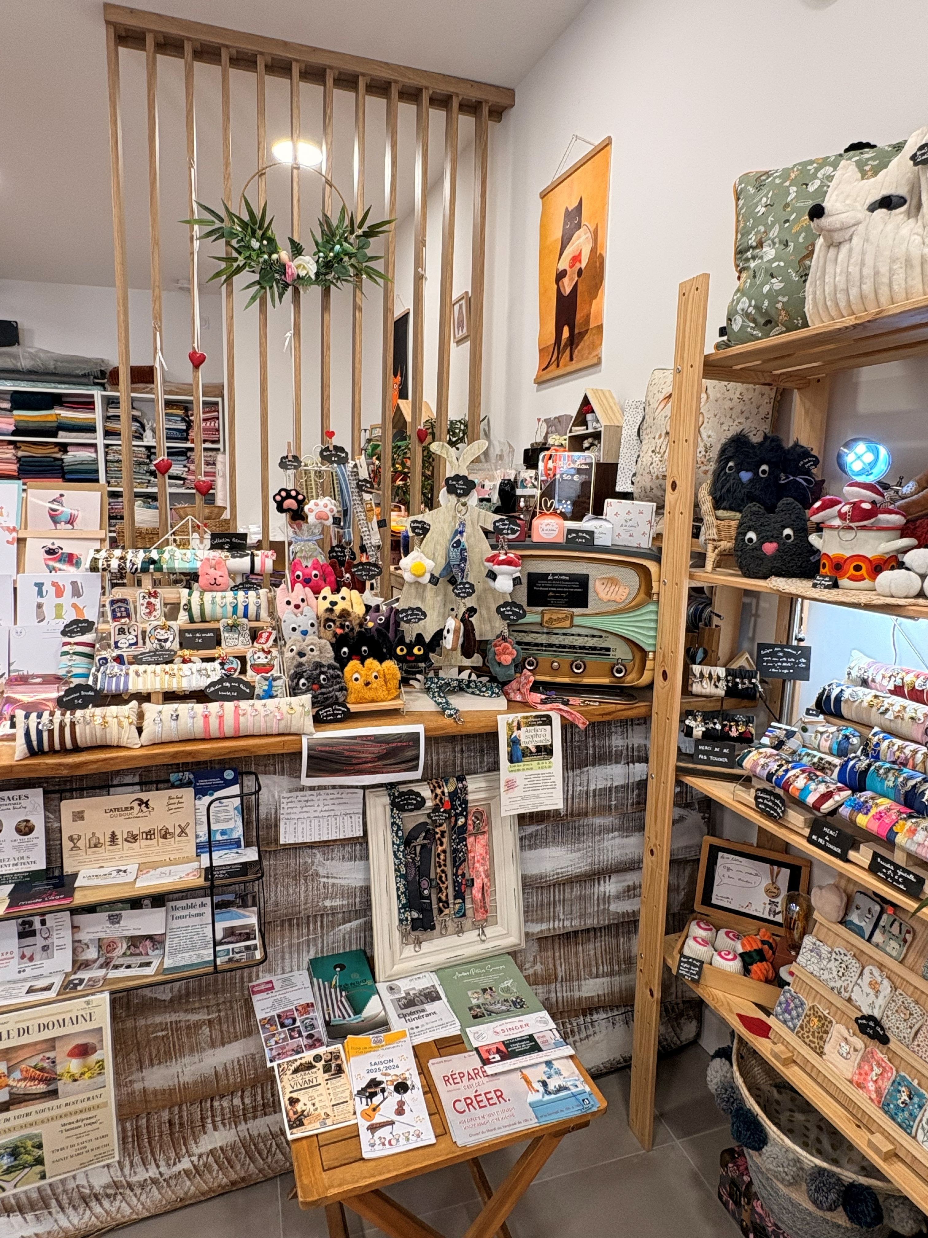 Intérieur de la boutique Les créé'Natures